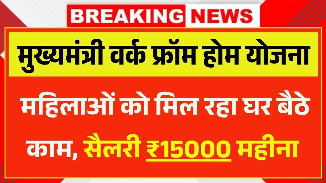 CM Work From Home Yojana